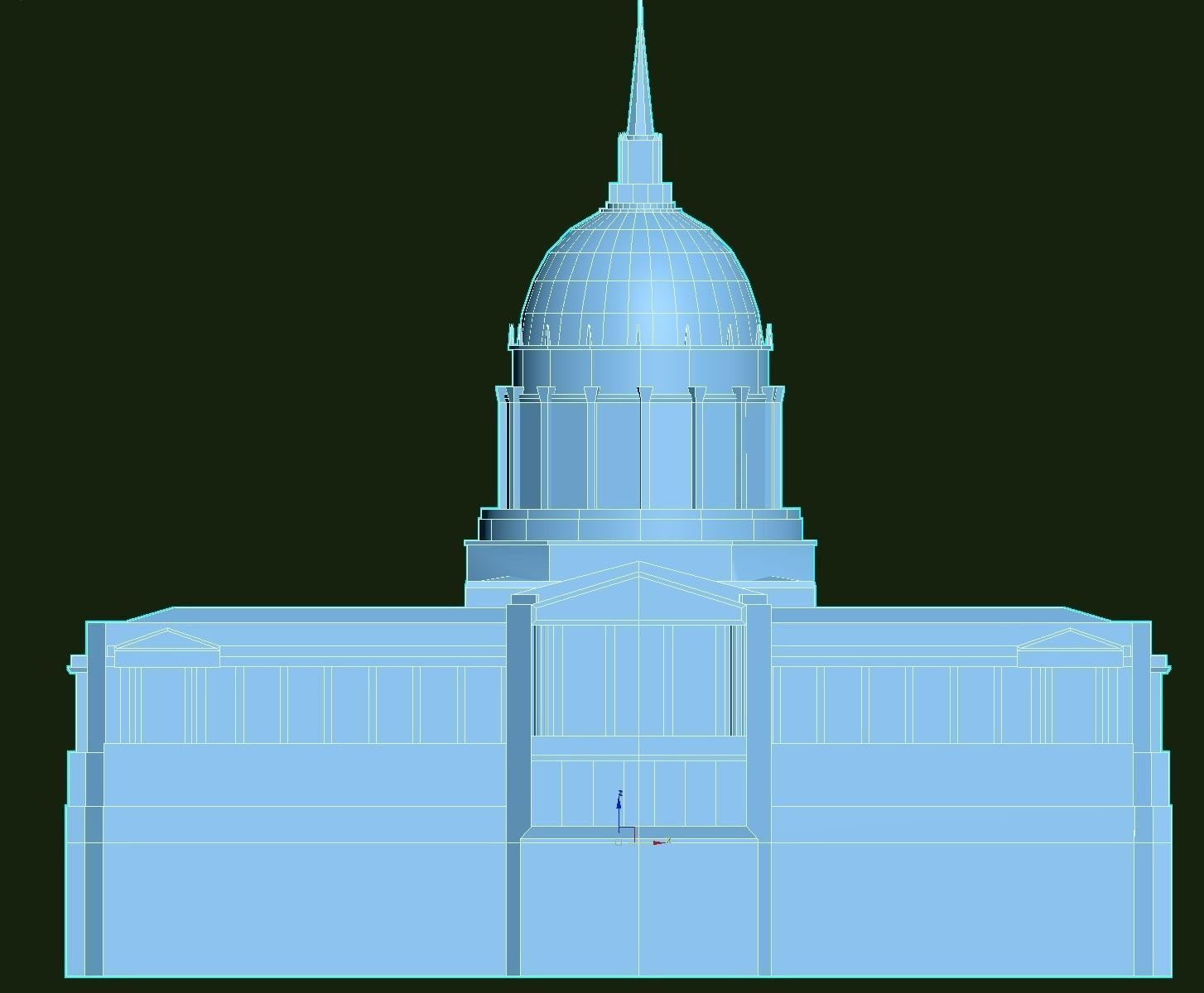 San Francisco City Hall Low-poly 3D model_15