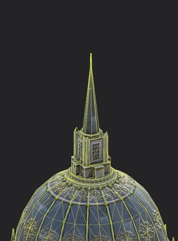 San Francisco City Hall Low-poly 3D model_13