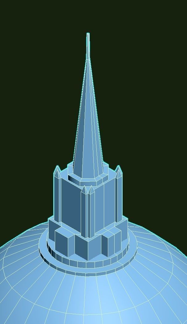 San Francisco City Hall Low-poly 3D model_21