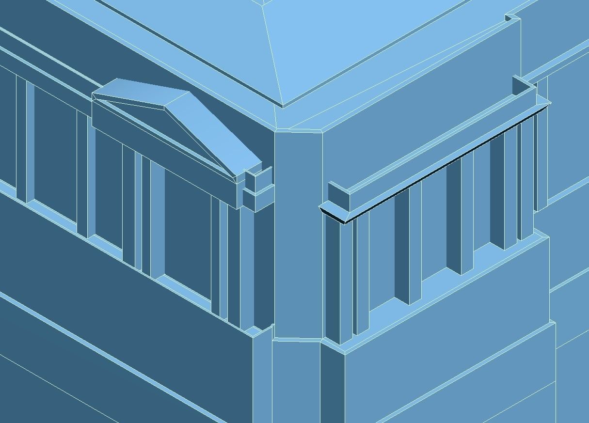 San Francisco City Hall Low-poly 3D model_19