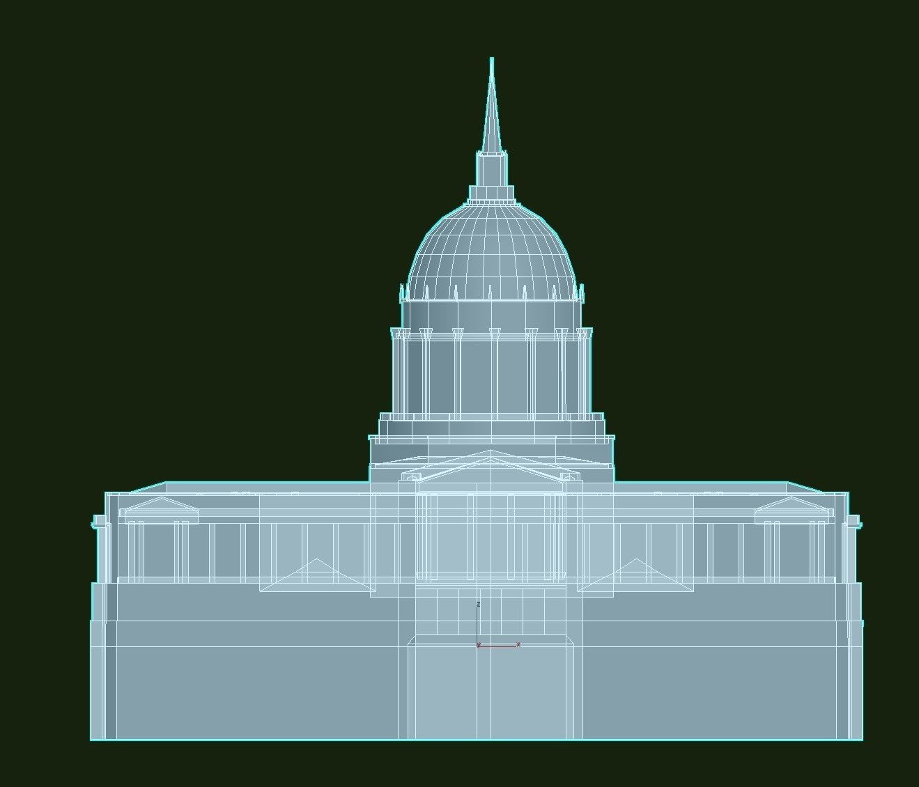 San Francisco City Hall Low-poly 3D model_22