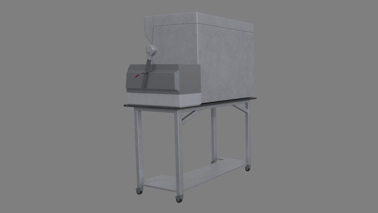Glovebox machine 3D model_3