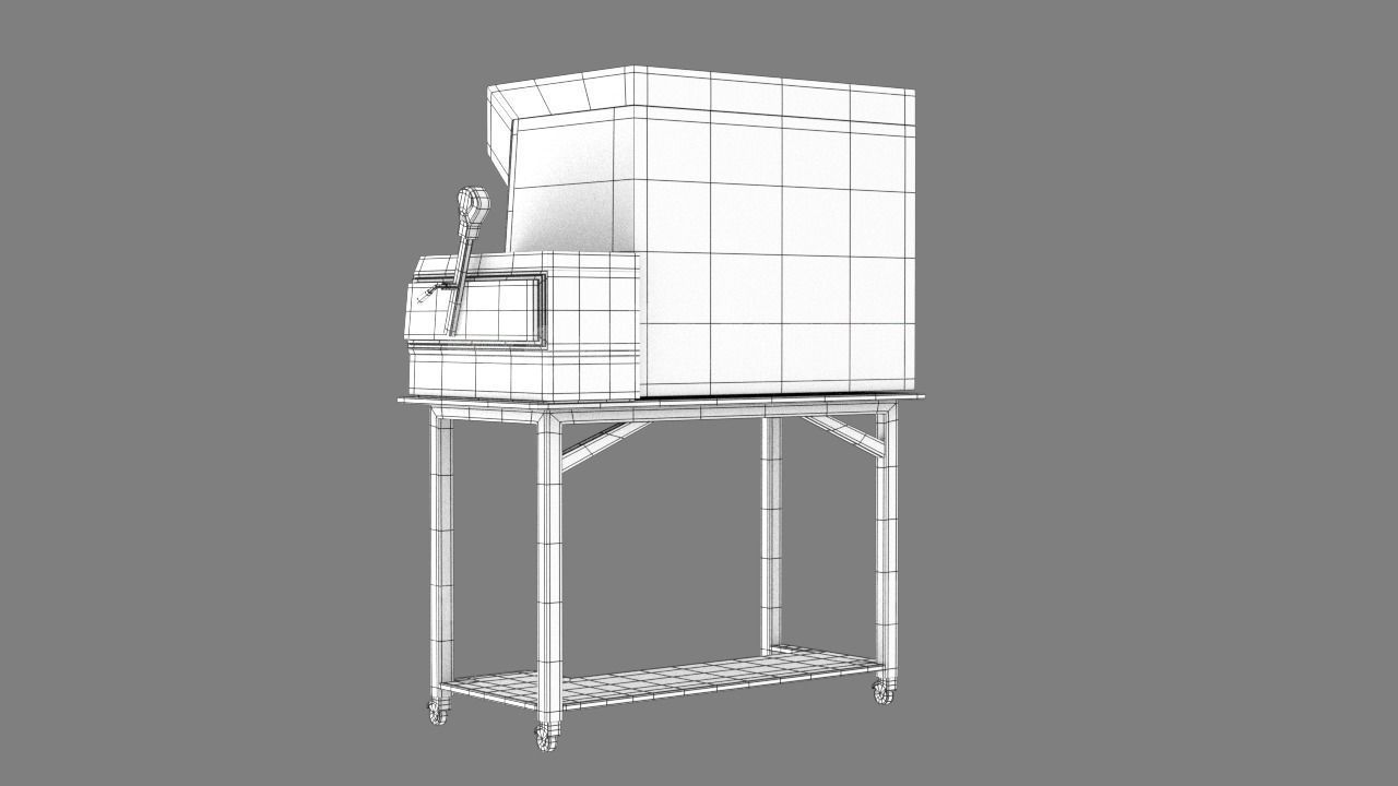 Glovebox machine 3D model_5