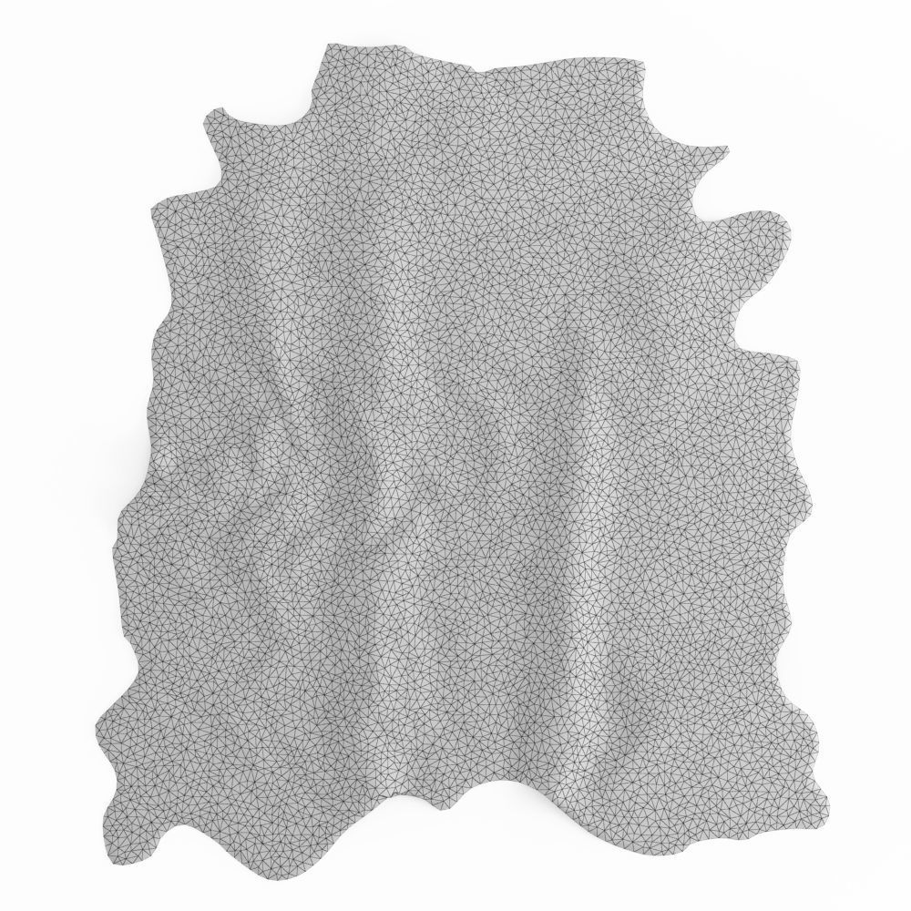 Brown Cowhide Rug 3D model_4