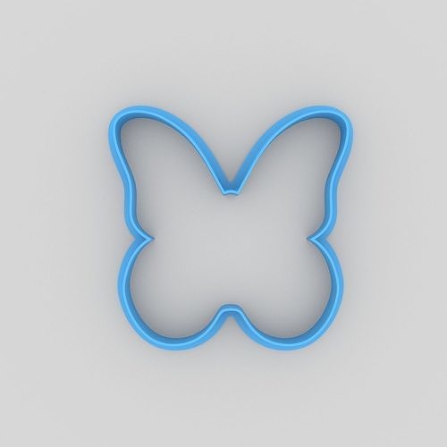 Butterfly cookie cutter 3D print model