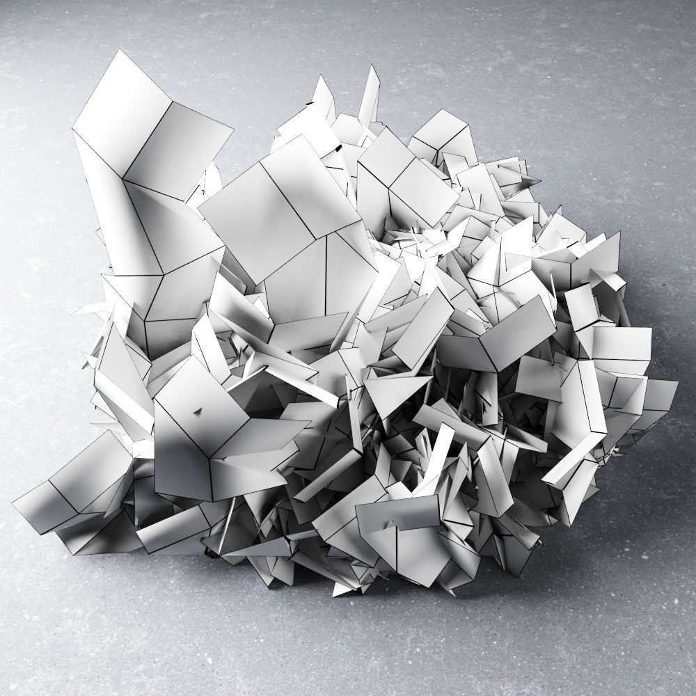 Moss Low Poly 11 Low-poly 3D model_5