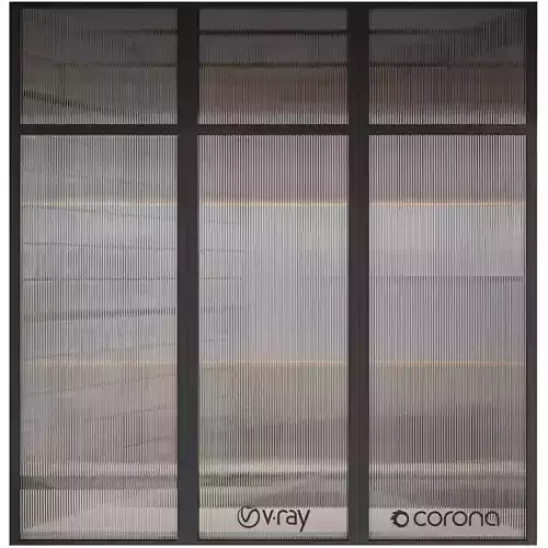 Corrugated Glass 3D model