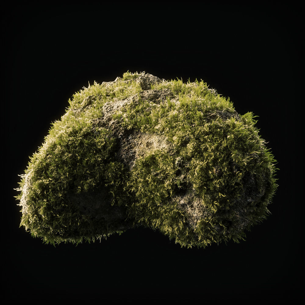 Moss Low Poly 14 Low-poly 3D model