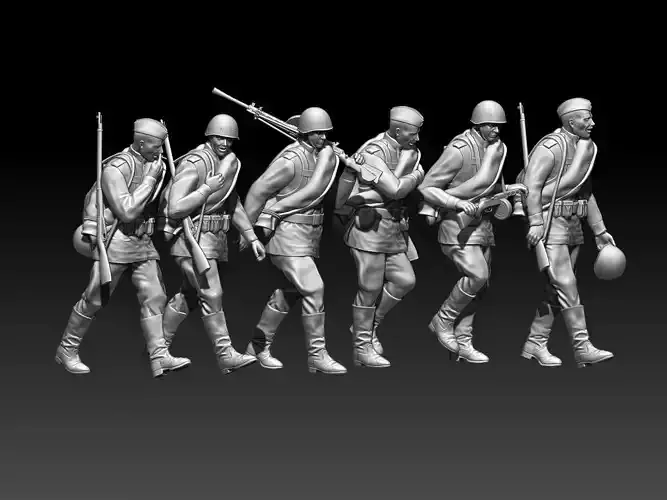 soldiers ussr 3D print model