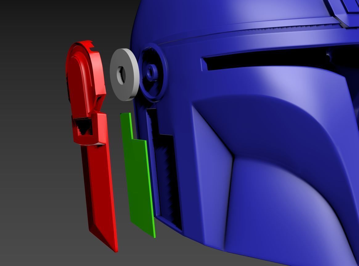 Mandalorian Helmet 3D print model_2