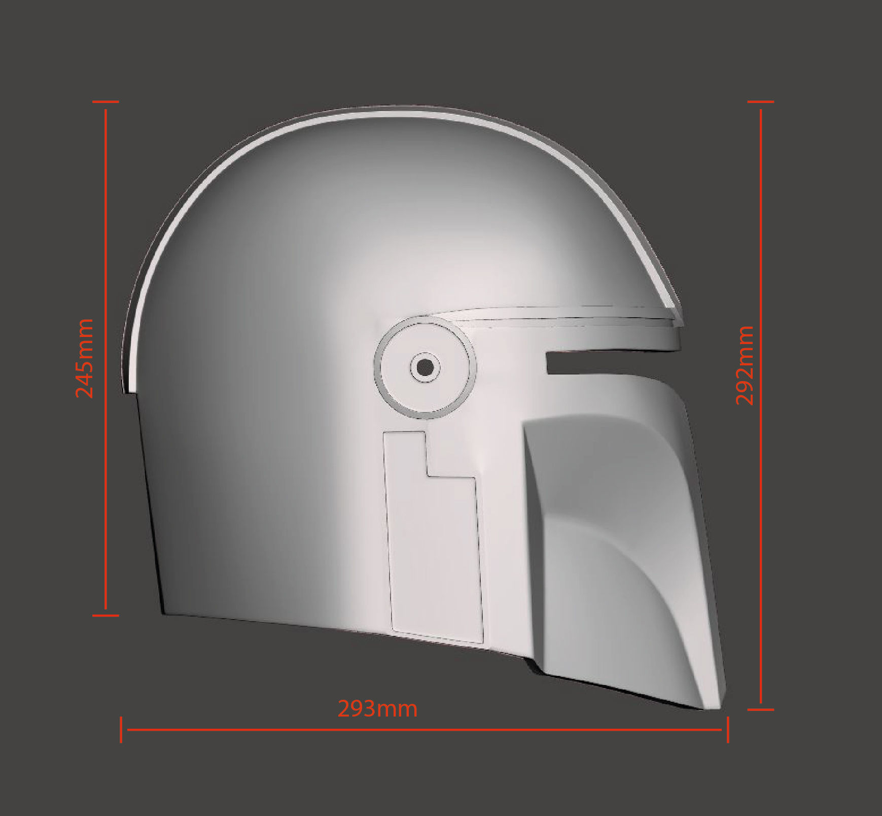 Mandalorian Helmet 3D print model_3