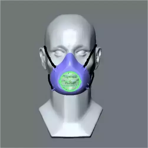 respiratory mask 3D print model