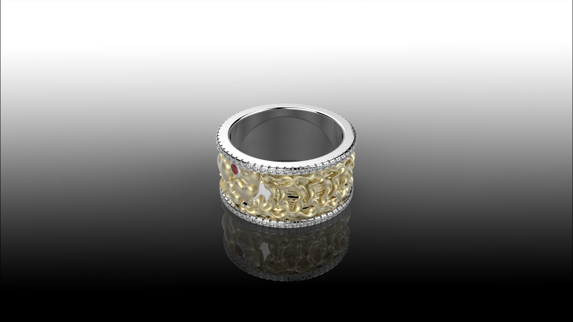 LOVE RING 3D print model_6