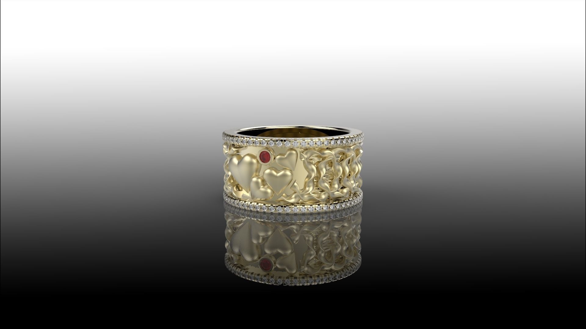 LOVE RING 3D print model_2