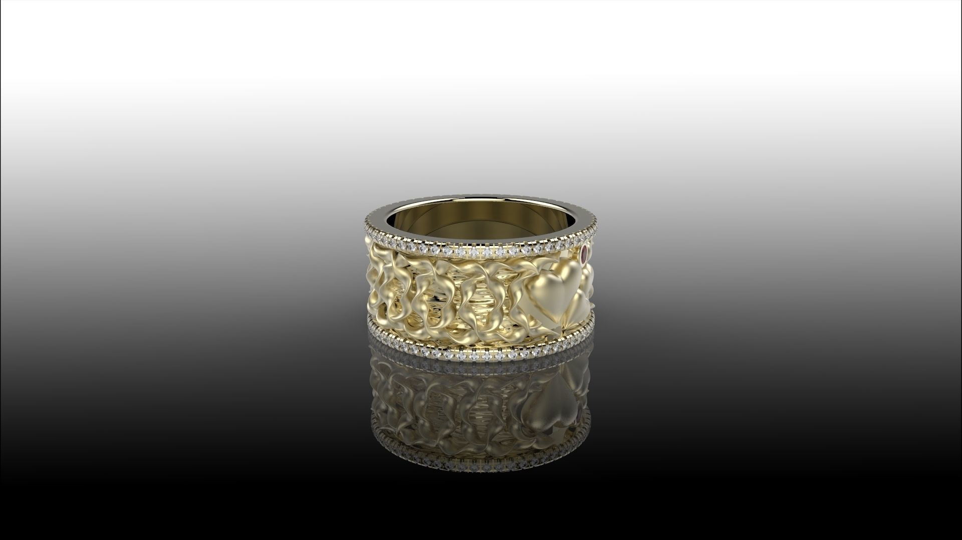 LOVE RING 3D print model_1