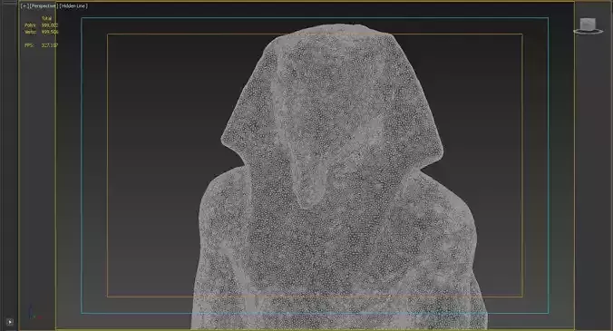 Statue of Egyptian king Khafre 3D model