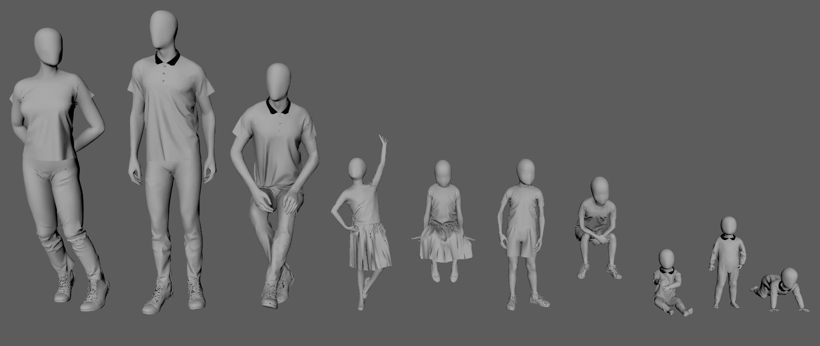 Basic Mannequin Collection Models 3D model_1
