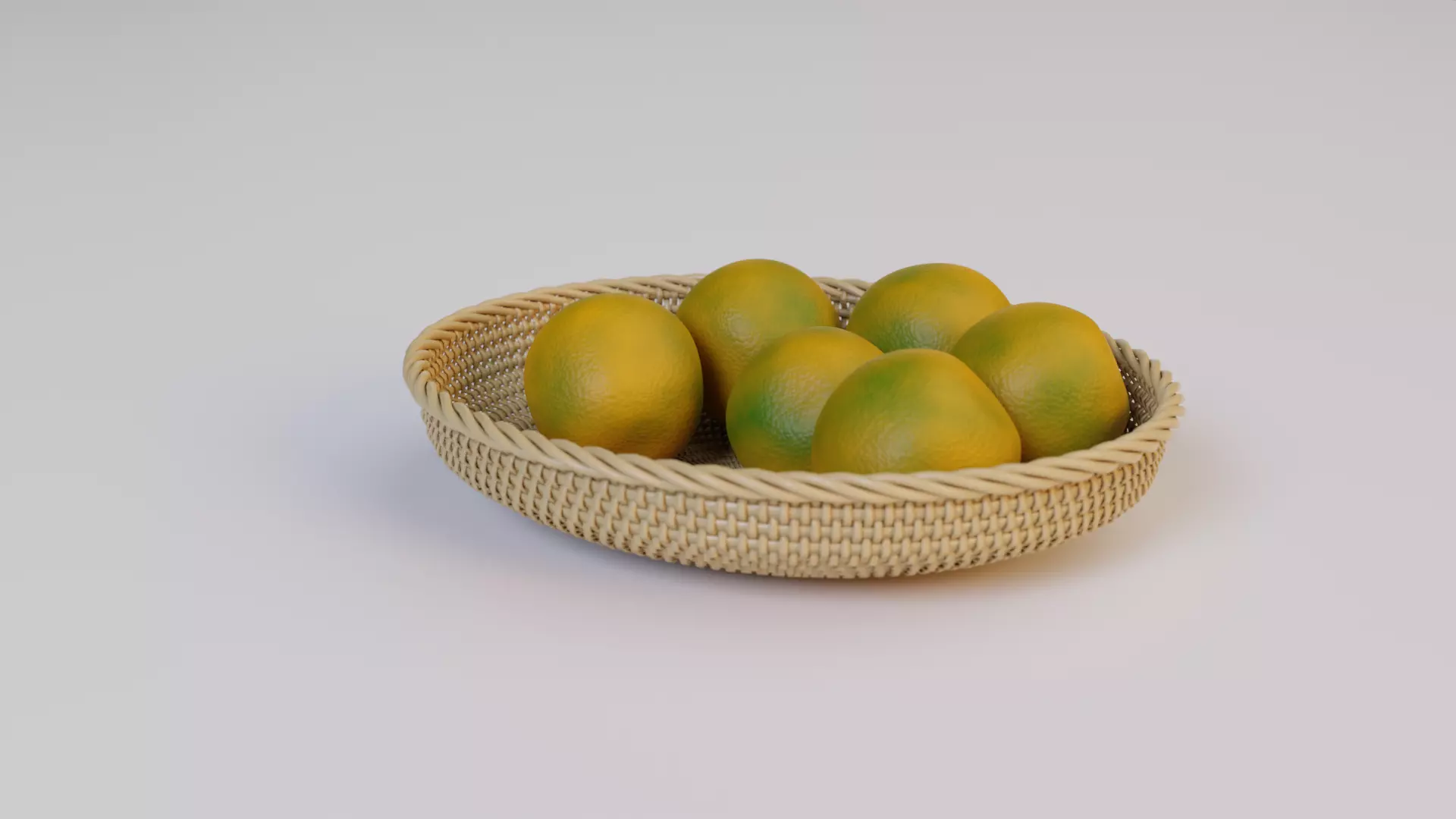 fruit basket 3D model_0