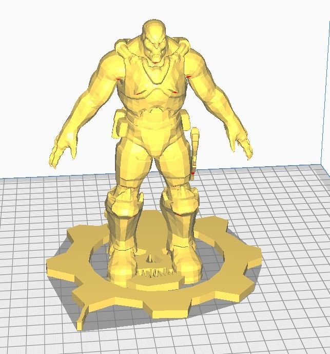Gears of War static Figures Free 3D print model_2