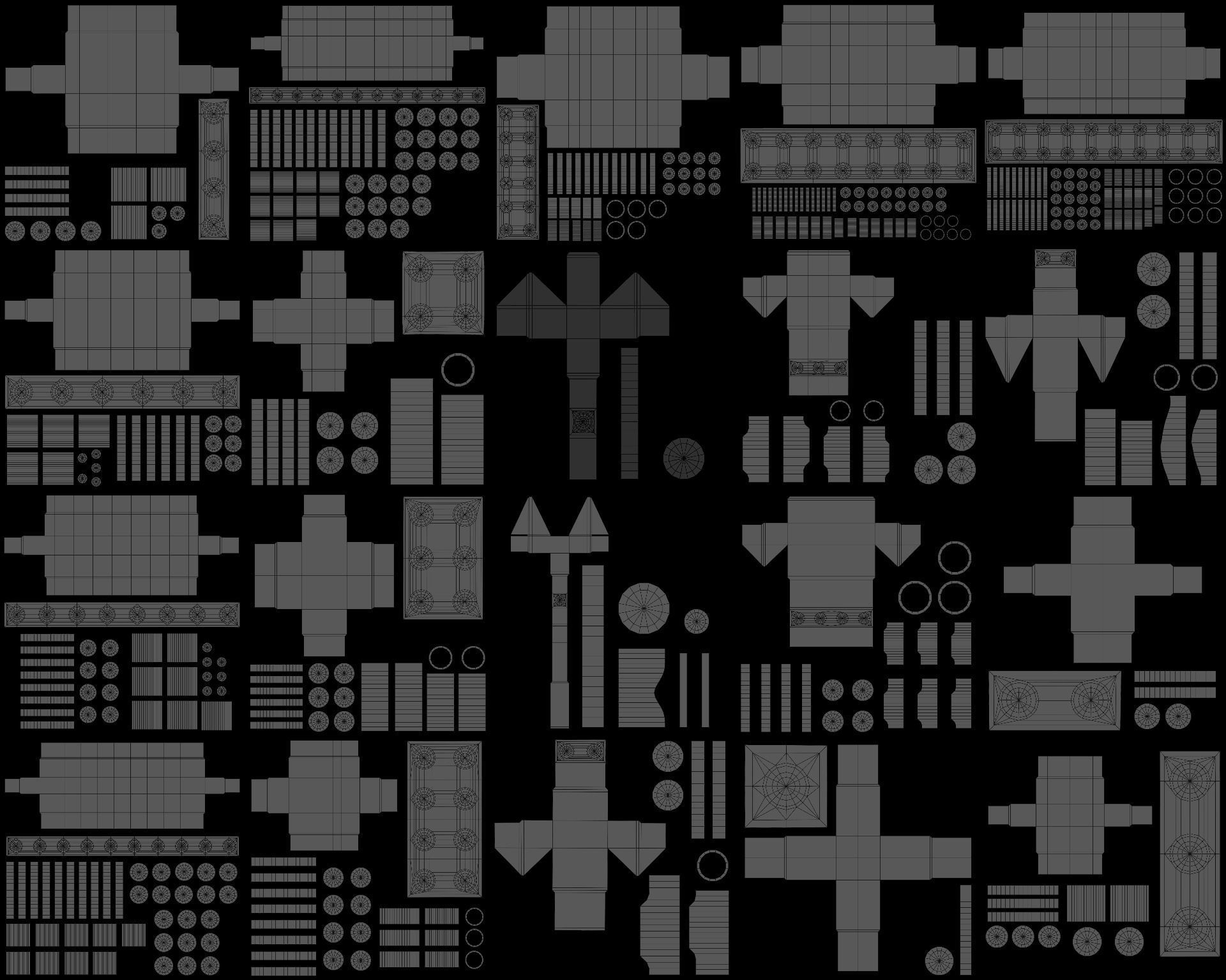 Lego Brick Collection - Standard Bricks Low-poly 3D model_26