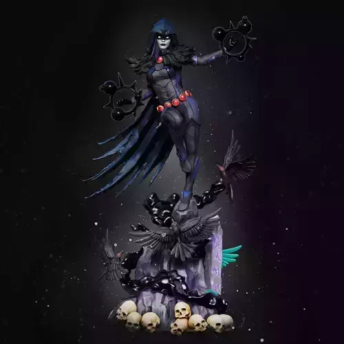 Raven DC Comics 3D print model