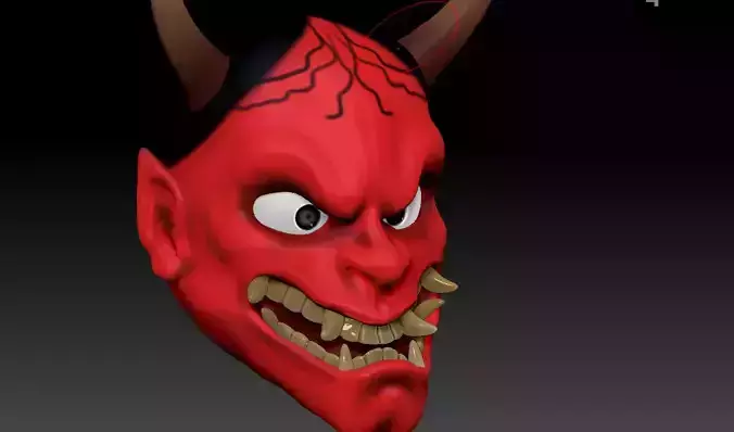 Hannya devil mask