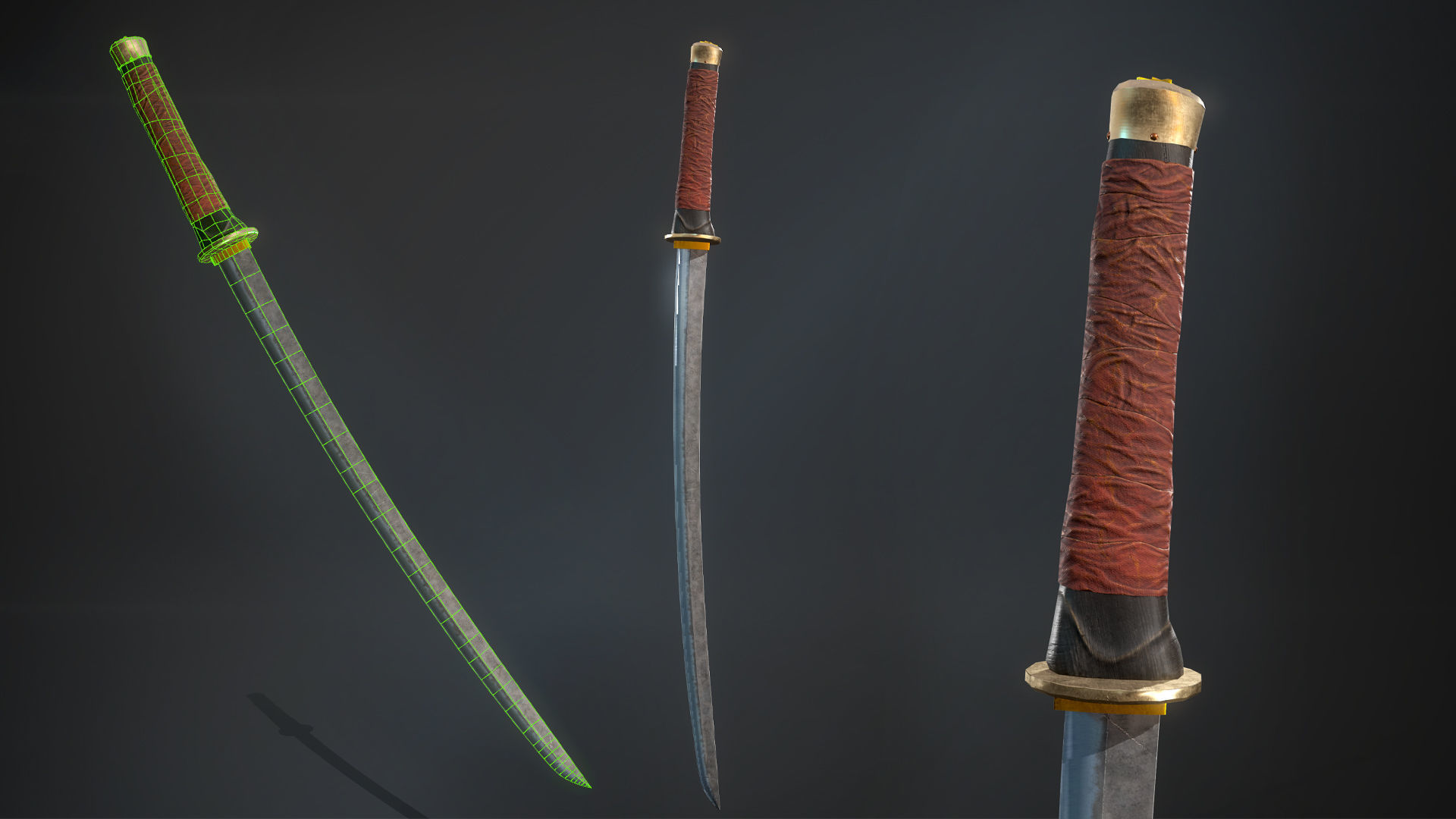 Girl hunter Free low-poly 3D model_19