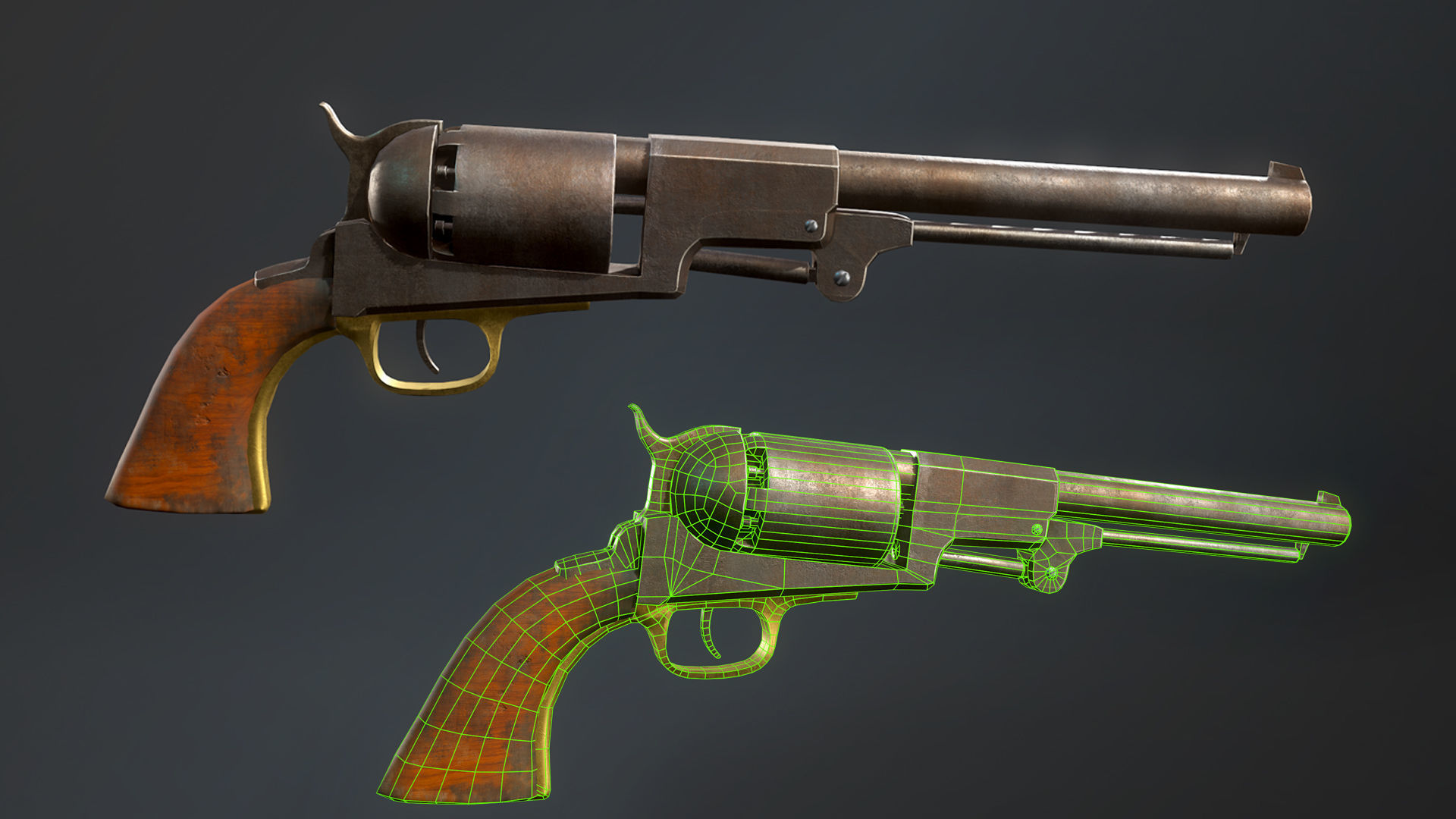 Girl hunter Free low-poly 3D model_18