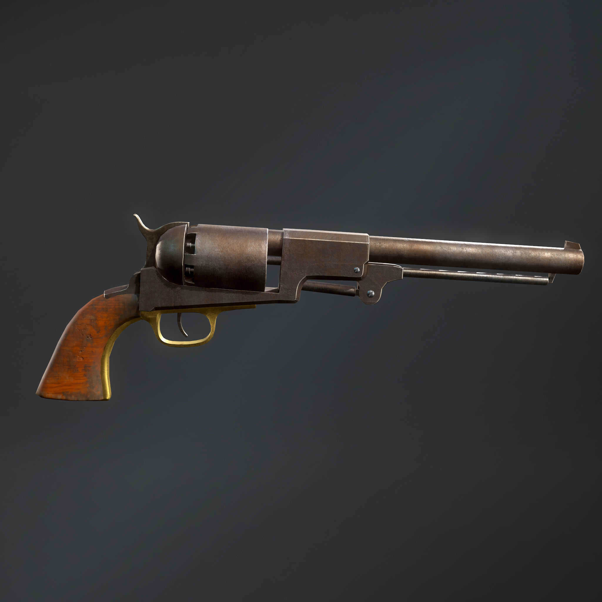 Girl hunter Free low-poly 3D model_17