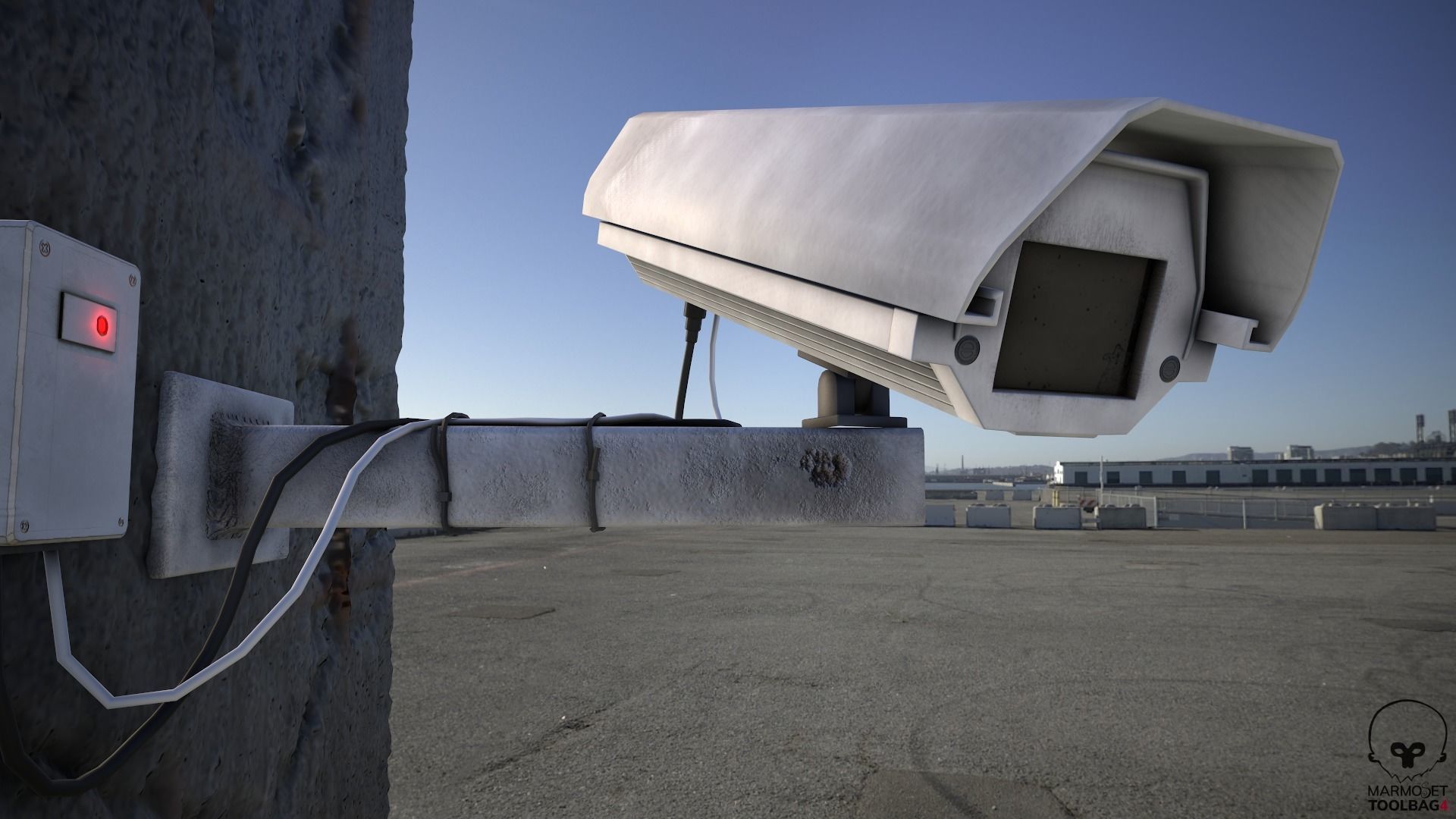 CCTV CAMERA Low-poly 3D model_4