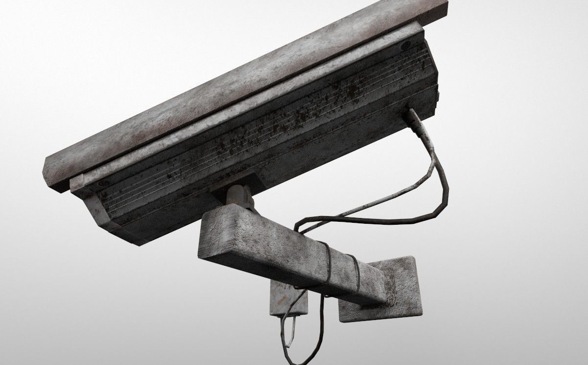 CCTV CAMERA Low-poly 3D model_11