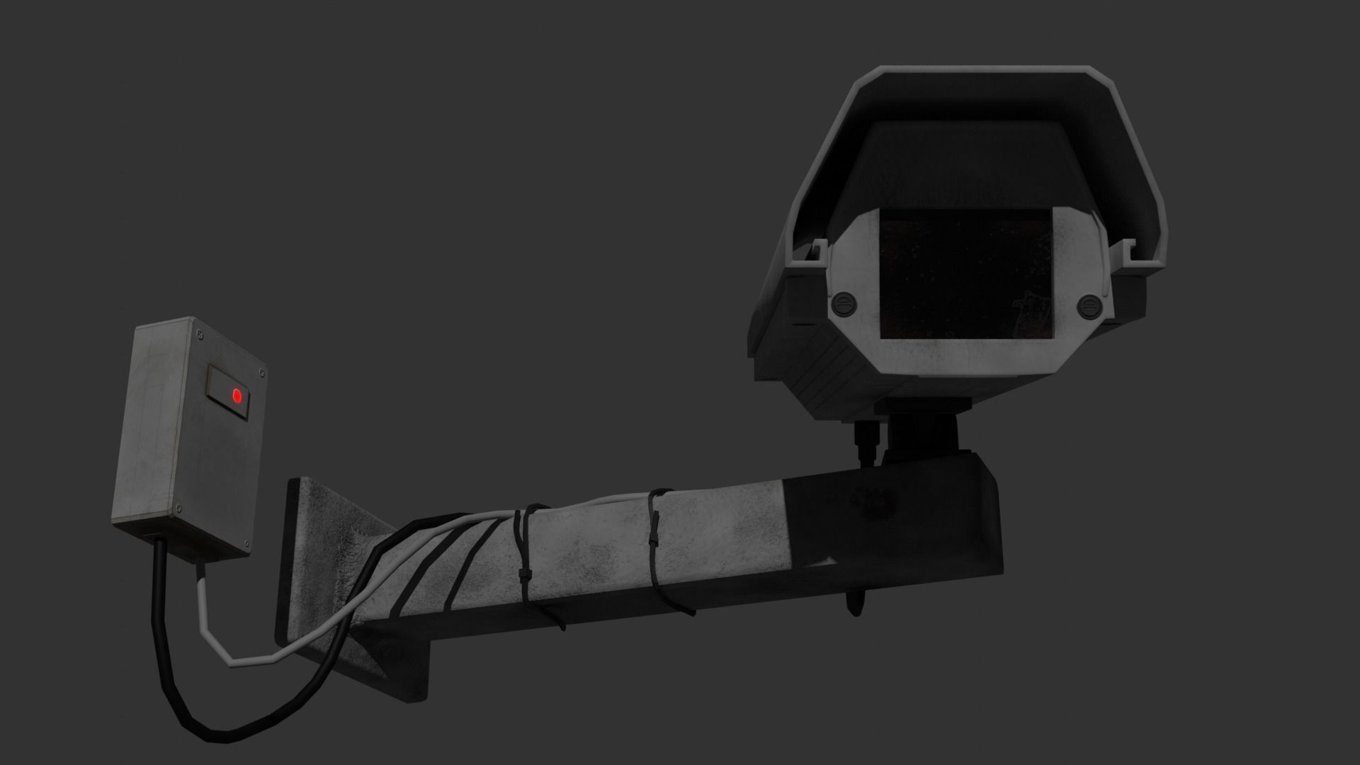 CCTV CAMERA Low-poly 3D model_12