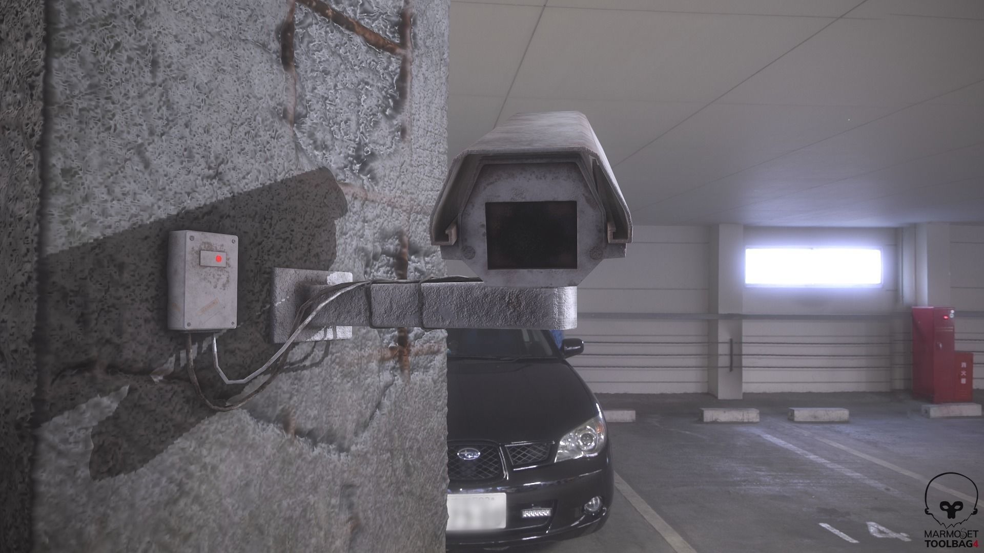 CCTV CAMERA Low-poly 3D model_5