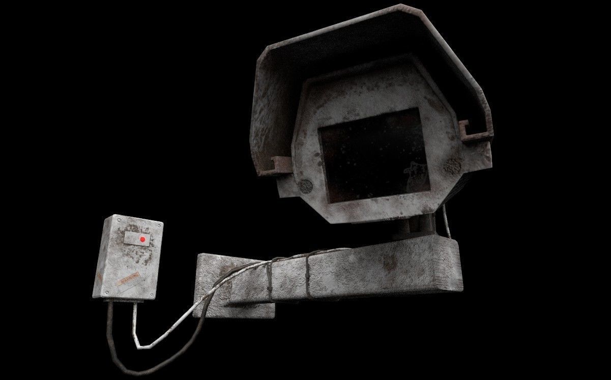 CCTV CAMERA Low-poly 3D model_10