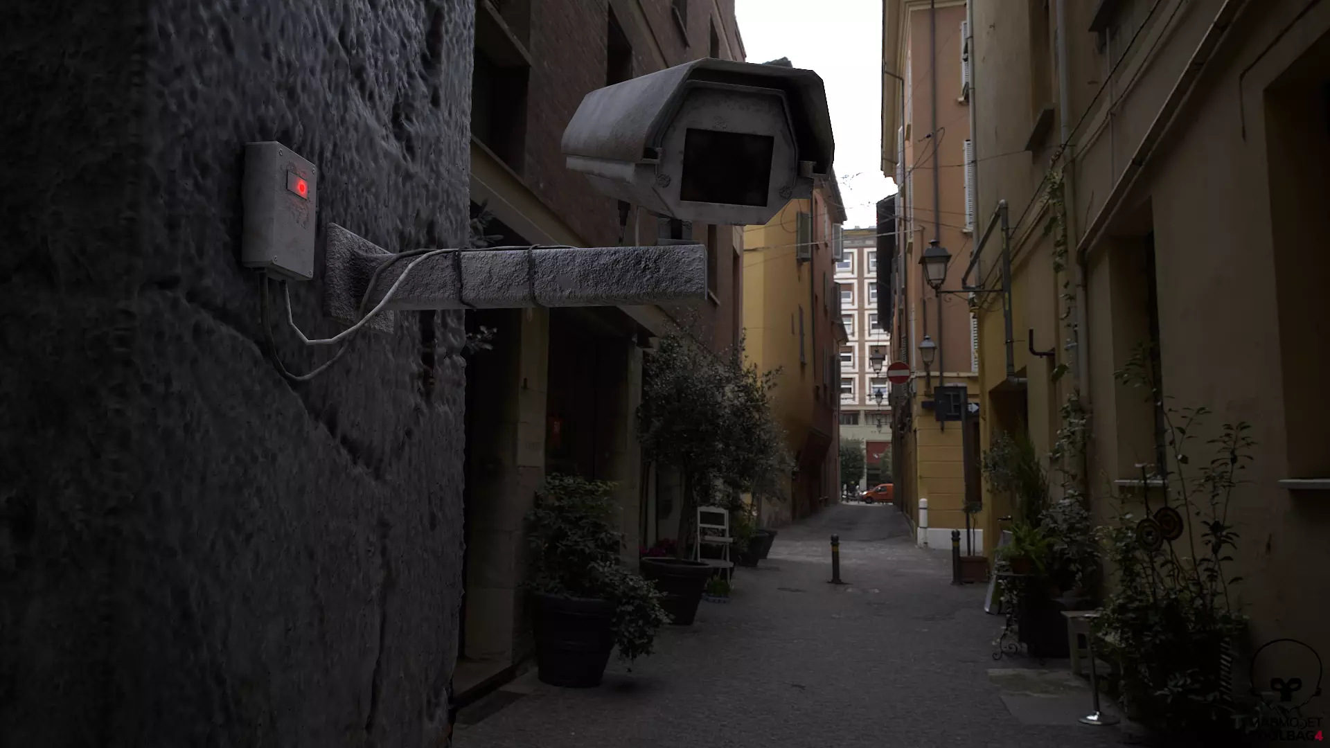 CCTV CAMERA Low-poly 3D model_0