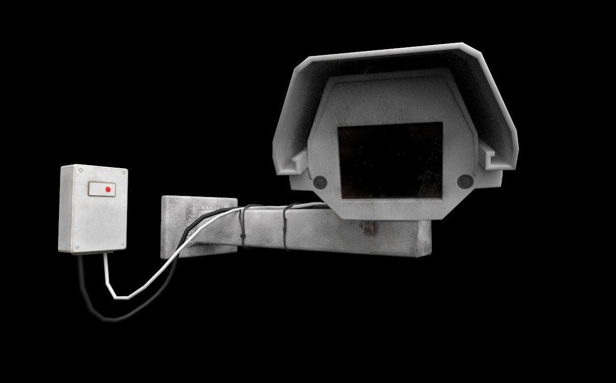 CCTV CAMERA Low-poly 3D model_7