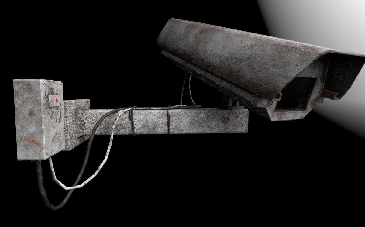 CCTV CAMERA Low-poly 3D model_13