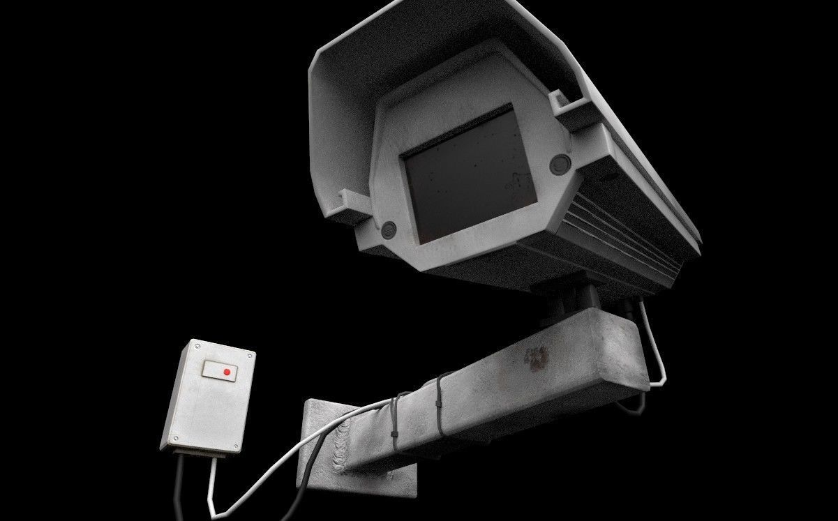 CCTV CAMERA Low-poly 3D model_6