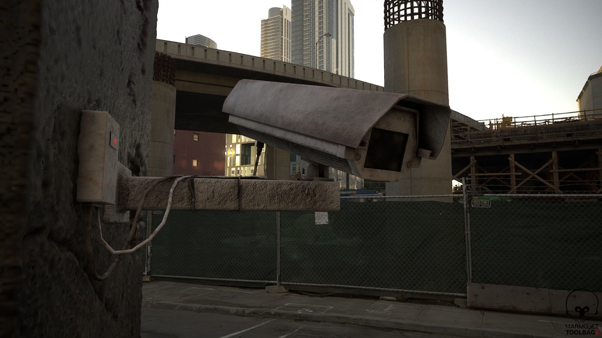 CCTV CAMERA Low-poly 3D model_2