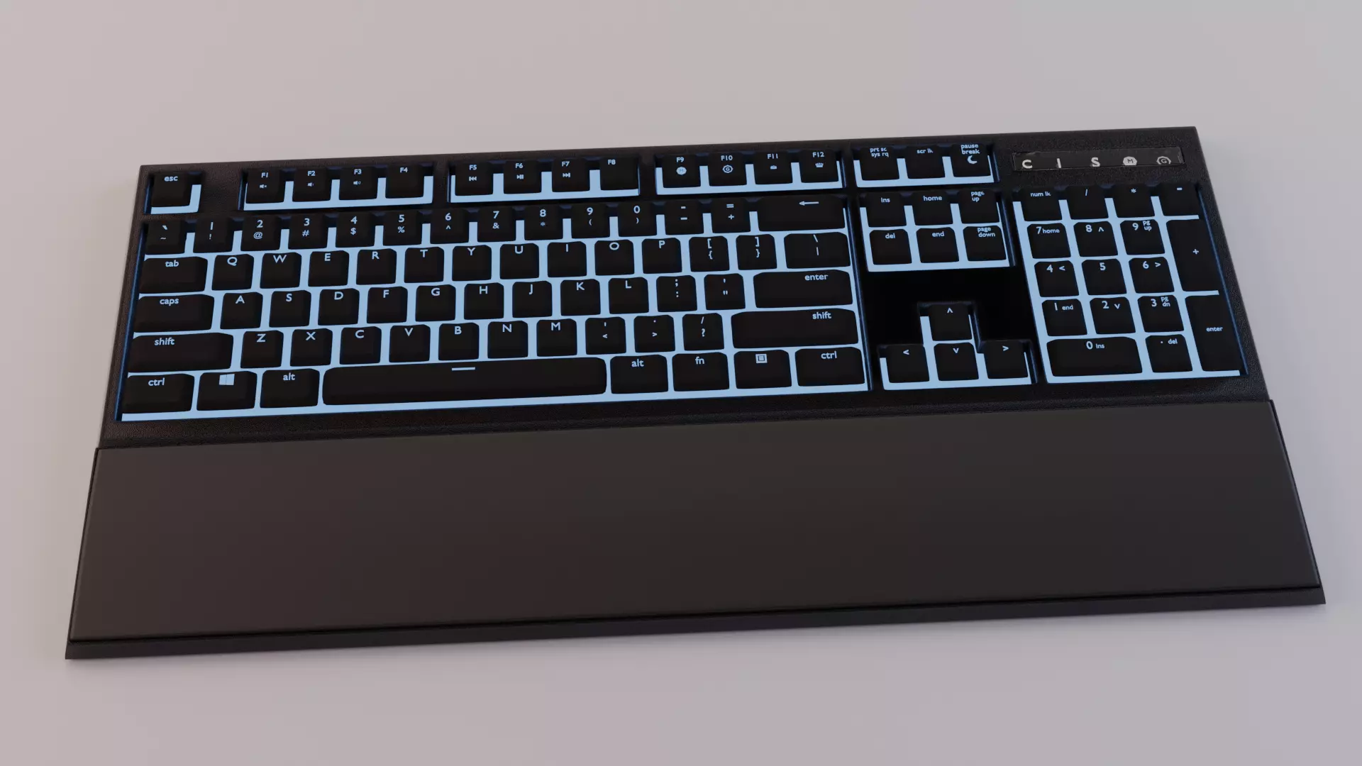 Led Keyboard 3D model_0