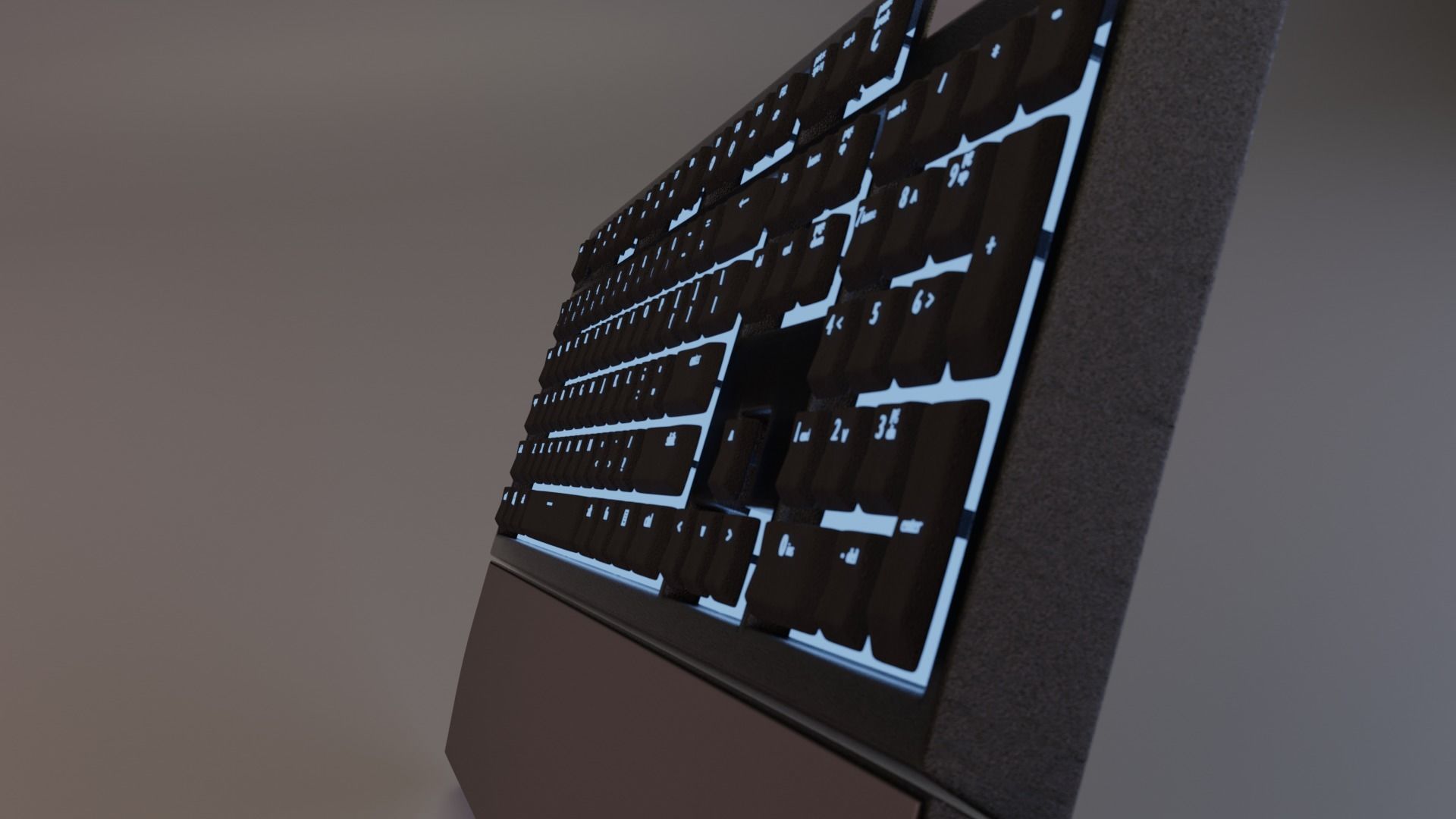 Led Keyboard 3D model_1