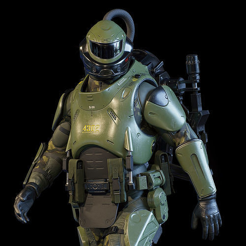 Ratnik R-30 Low-poly 3D model