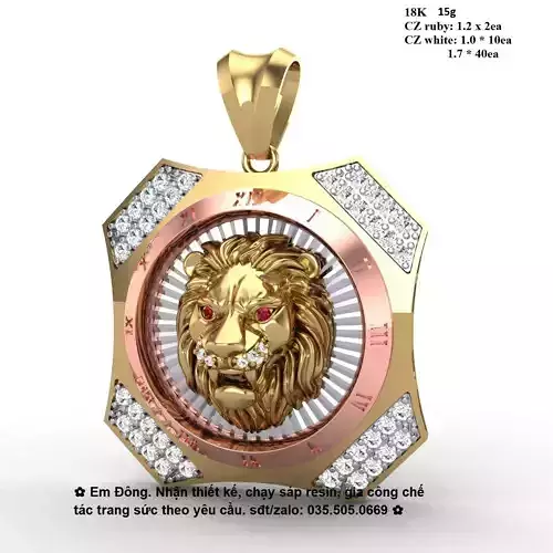 Lion pendant 