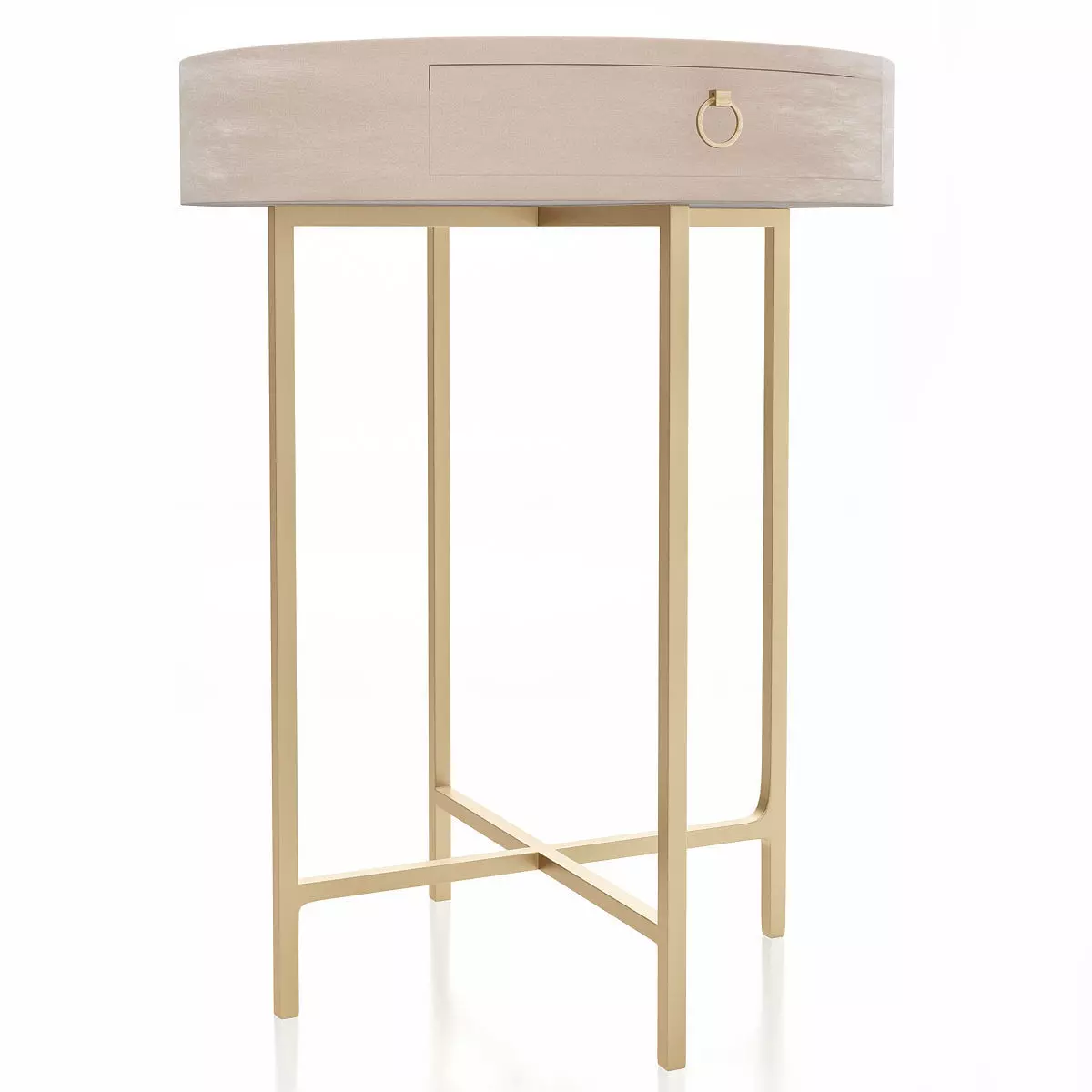 Graydon Shagreen Round Bedside Table 3d model Low-poly 3D model