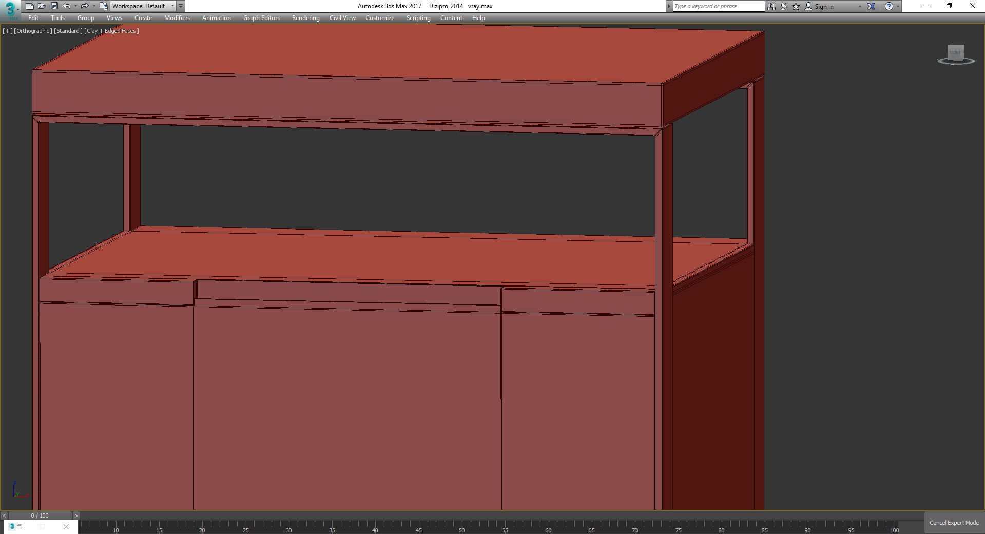 BANNING BEDSIDE TABLE 3d model Low-poly 3D model_4