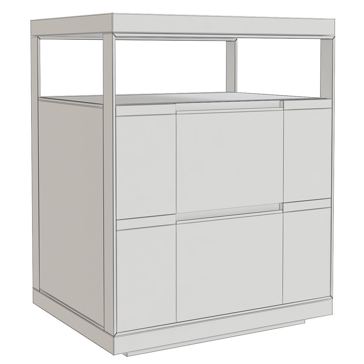 BANNING BEDSIDE TABLE 3d model Low-poly 3D model_1