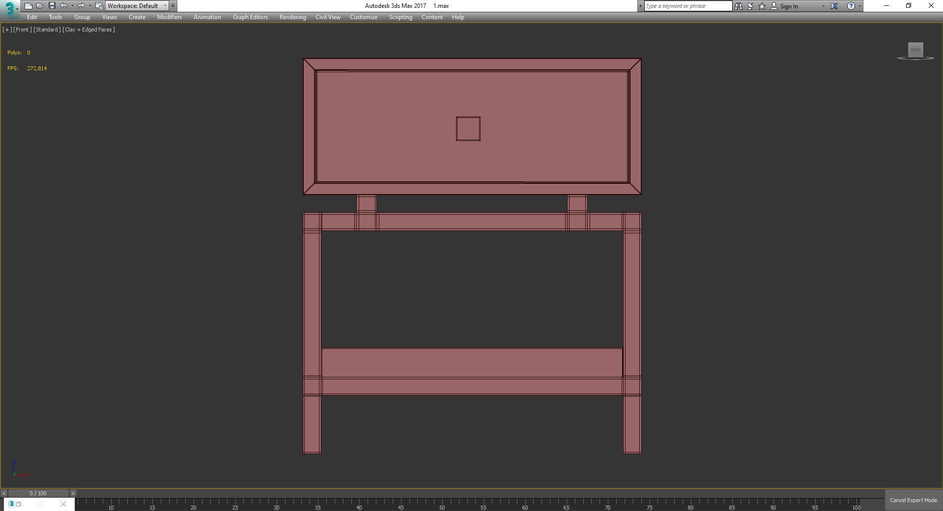 Bedside table Sokol 3d model Low-poly 3D model_2