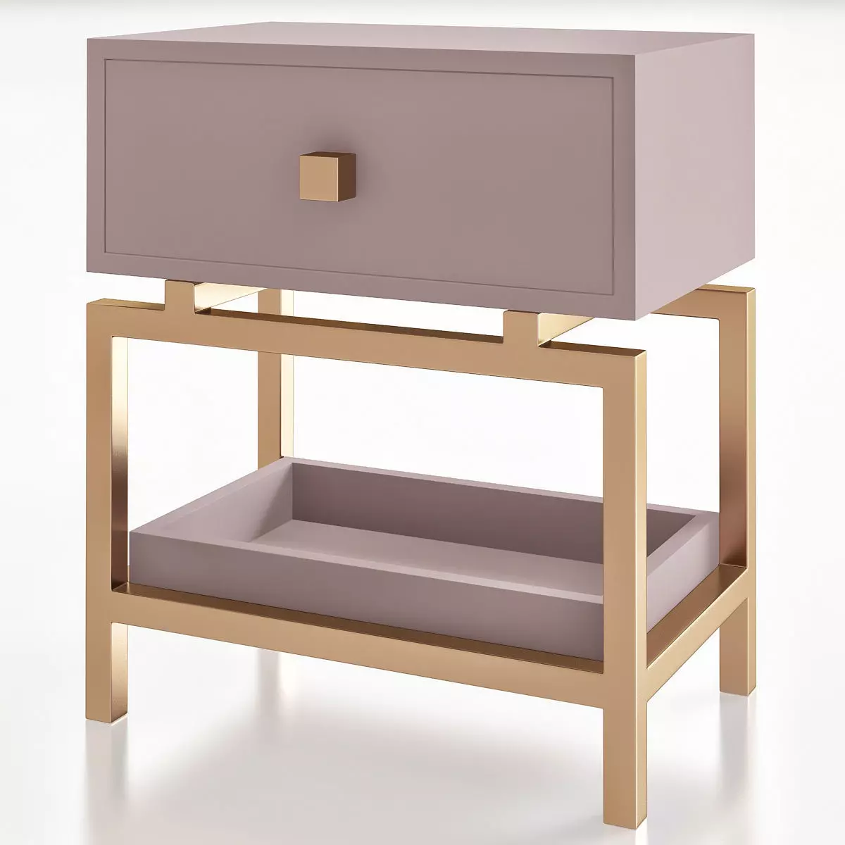 Bedside table Sokol 3d model Low-poly 3D model_0