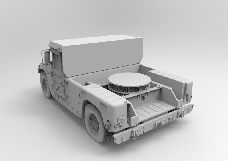 AN-TWQ-1 Avenger - HMMWV M1097A2 3D print model_2