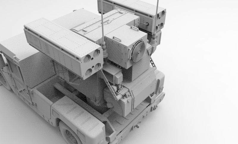 AN-TWQ-1 Avenger - HMMWV M1097A2 3D print model_3